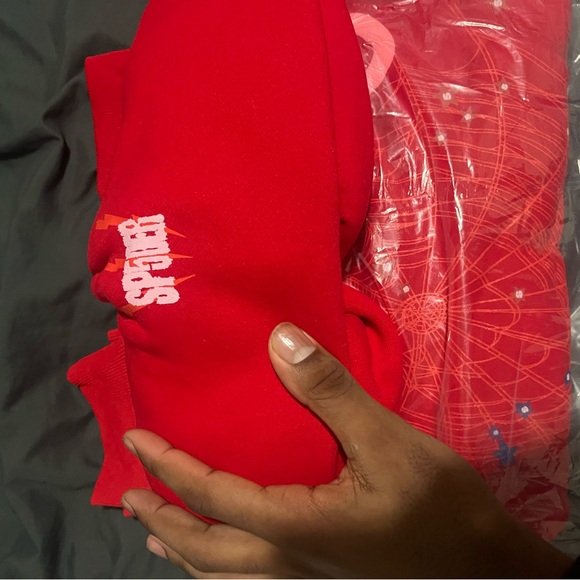 Angle red sp5der hoodie Size M - Picture 4 of 4